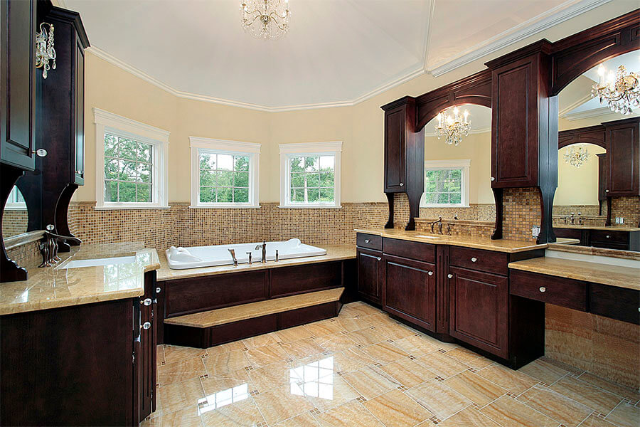 best wood for bathroom vanities and cabinets dark wood finish
