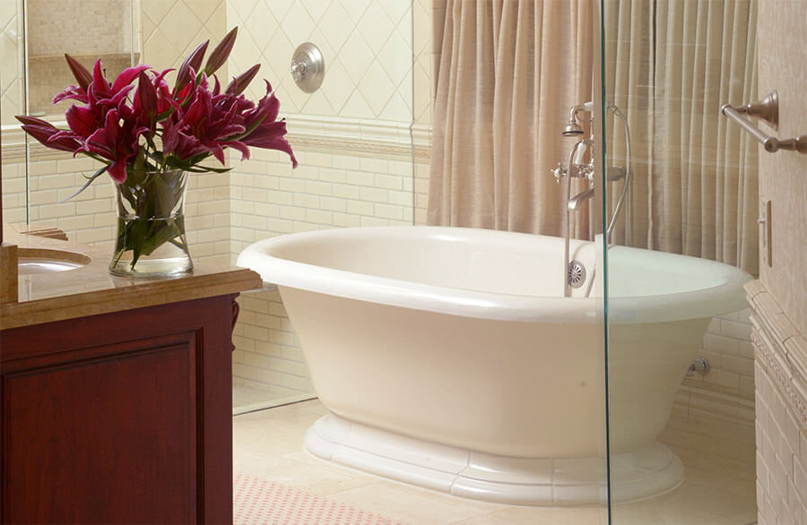 bathroom fixtures stand alone tub